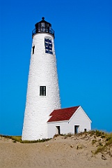 Great Point Lighthouse Tower on Nantucket Island